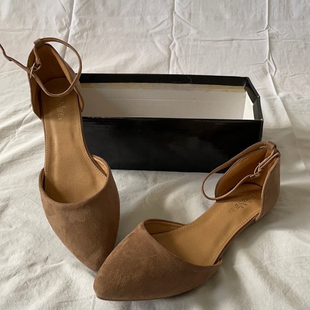 NBW Bella Marie D’Orsay Suede Flats